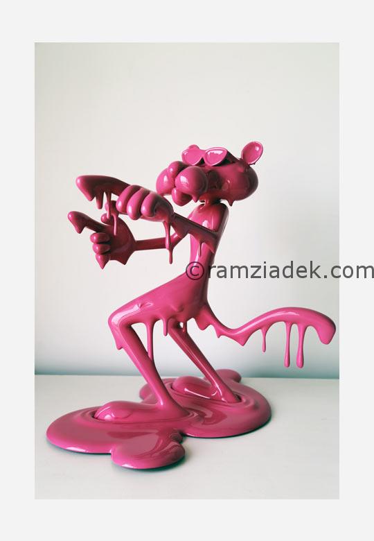 sculpture pop art pink