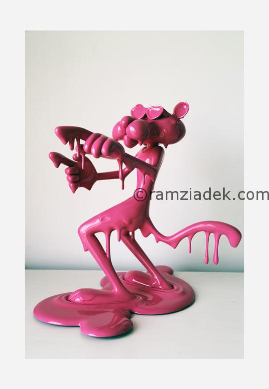 sculpture pop art pink
